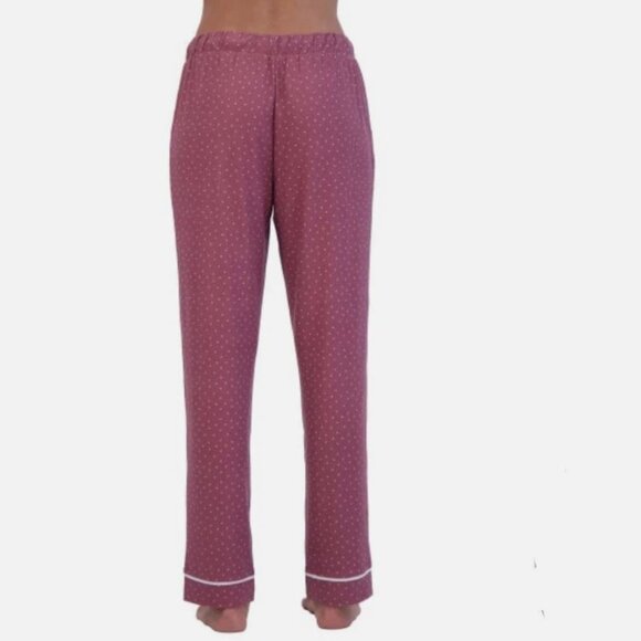 Lucky Brand Women 2-Pack Straight Leg Lounge Pant W/Drawstrings Pink dot/blue XL - Picture 3 of 11
